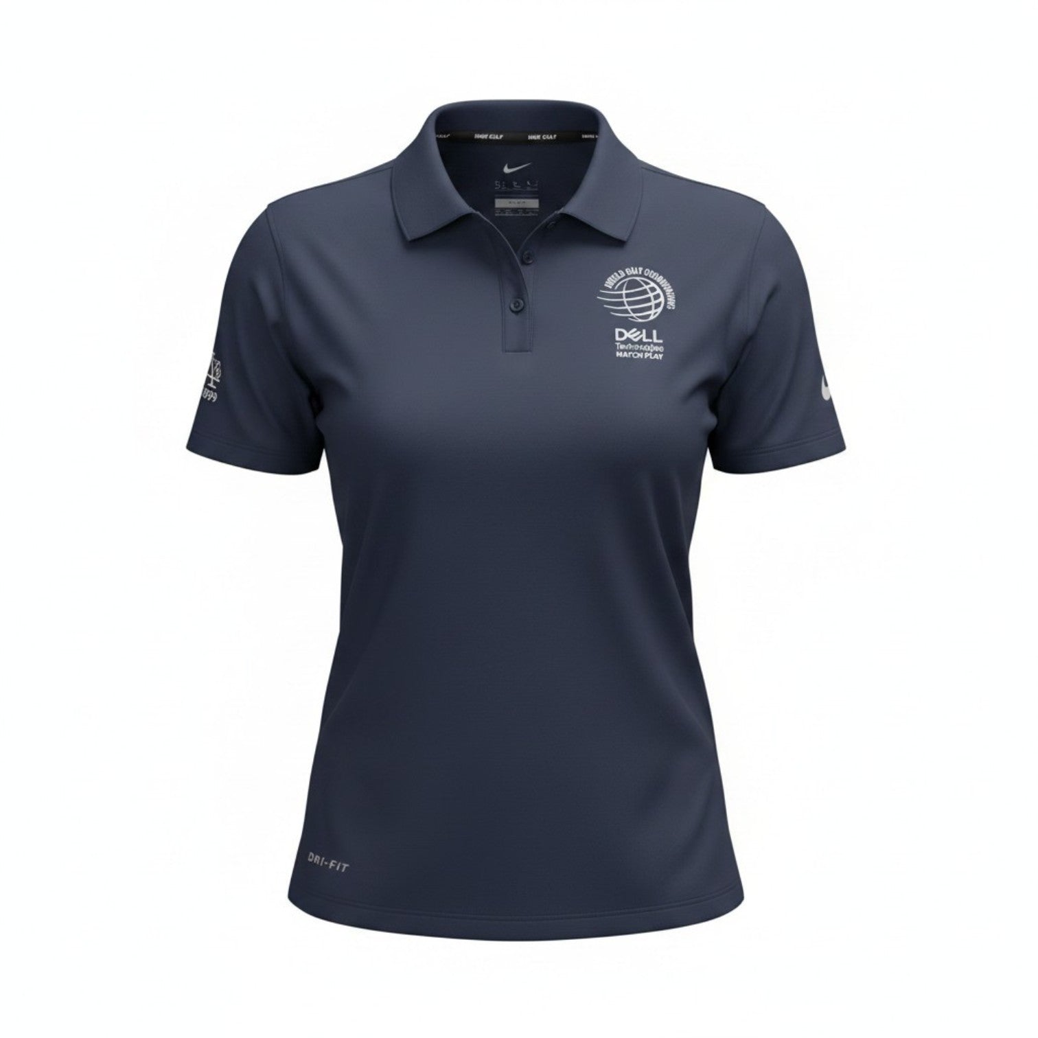 [884871-451] WOMENS NIKE SPORT GOLF POLO 'WORLD GOLF CHAMPIONSHIPS DELL'