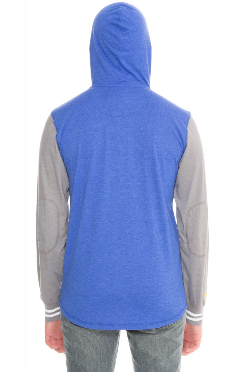 Mens Mitchell & Ness NBA Golden State Warriors Mid-Season Hooded Long Sleeve