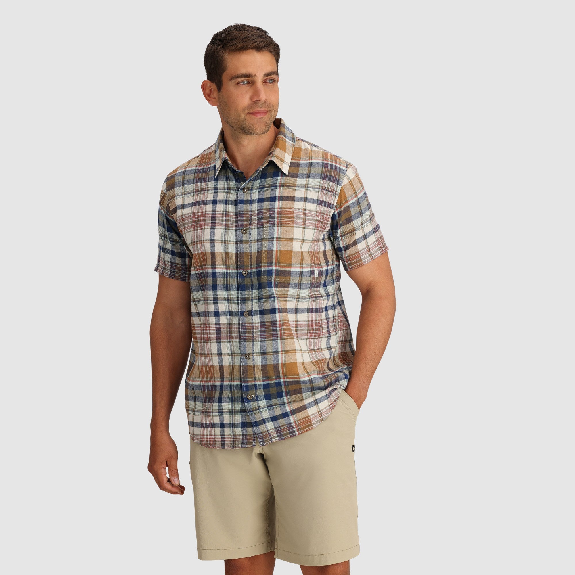[300376-2442] MENS OUTDOOR RESEARCH WEISSE BUTTON DOWN PLAID SHIRT