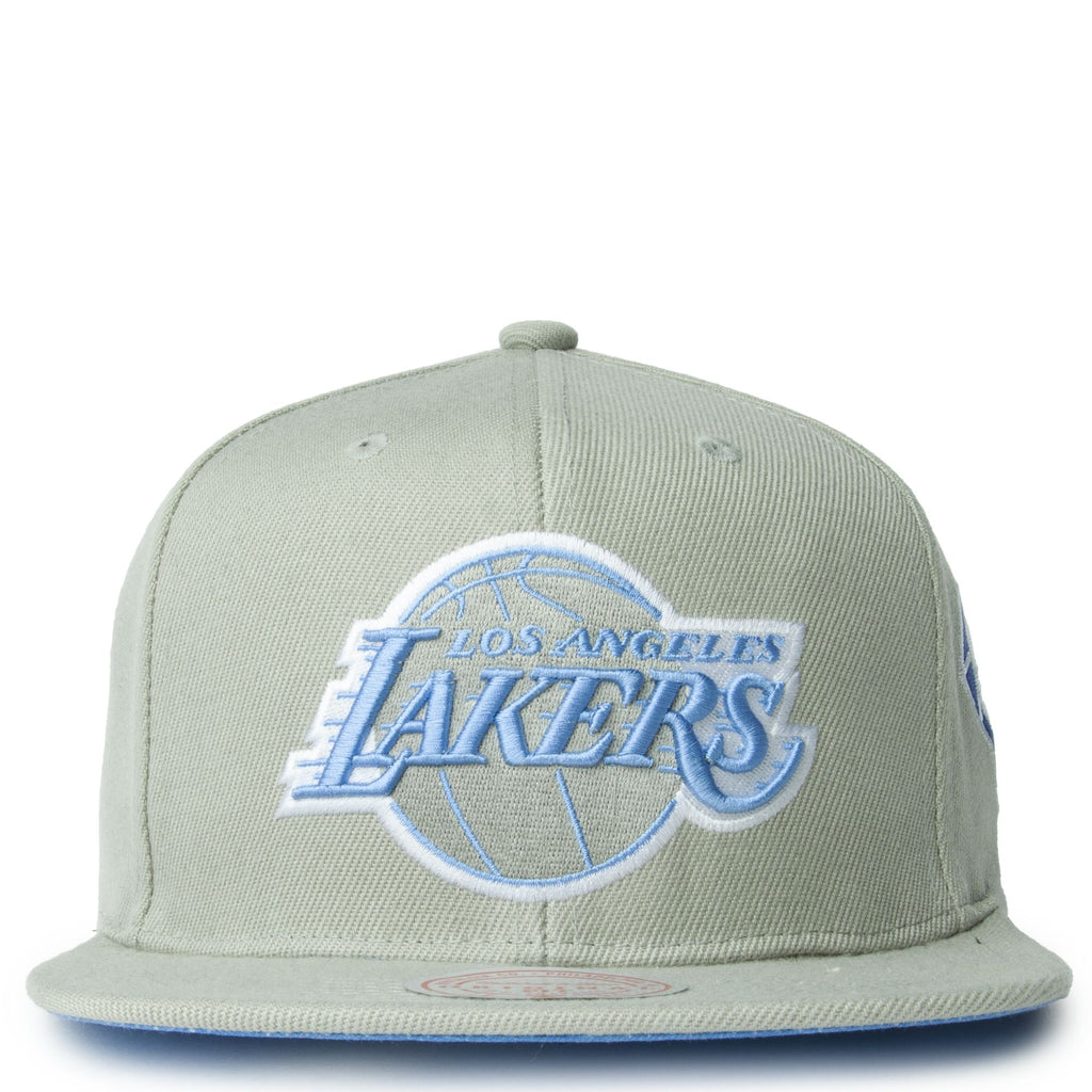 MENS MITCHELL & NESS NBA 75TH SILVER SNAPBACK LAKERS - GREY-BLUE