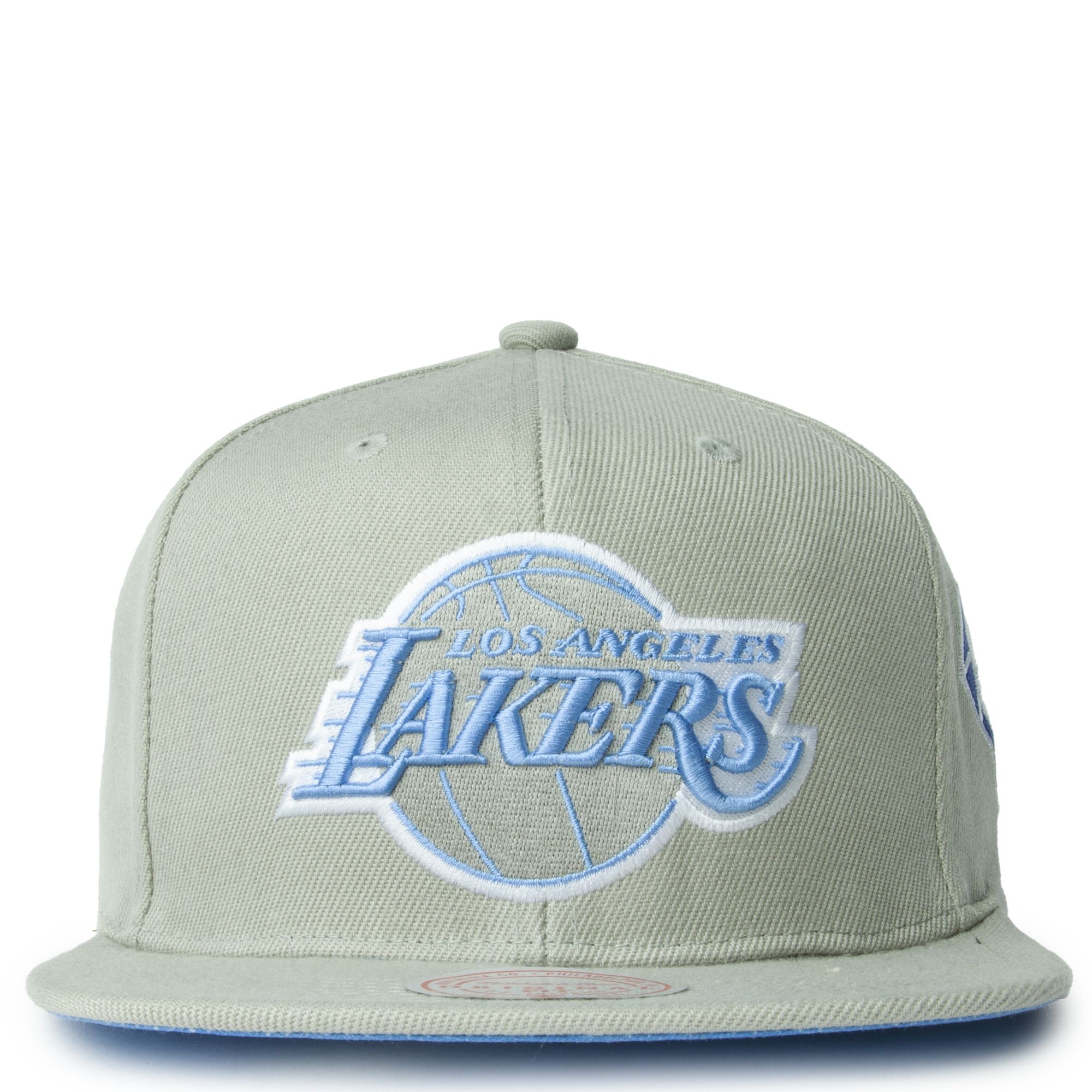 MENS MITCHELL & NESS NBA 75TH SILVER SNAPBACK LAKERS - GREY-BLUE