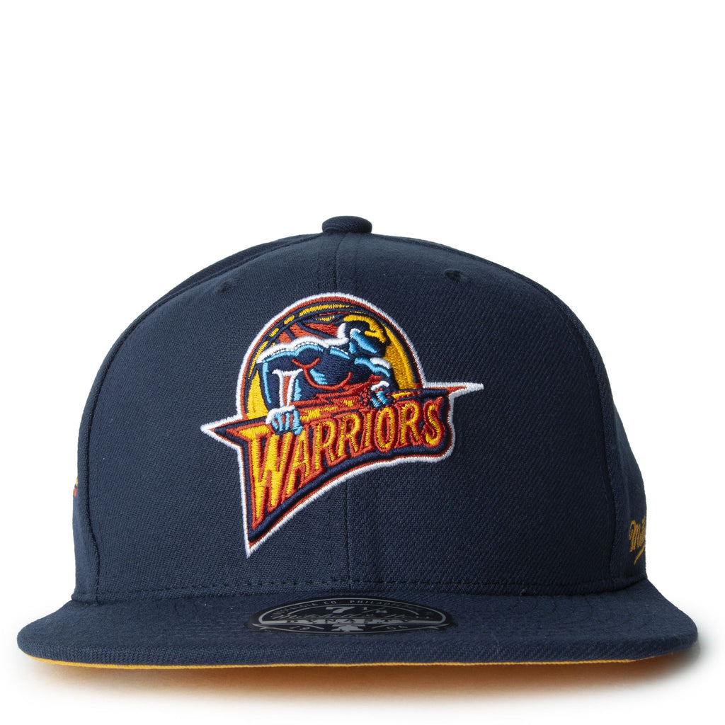 MENS MITCHELL & NESS NBA LOGO HISTORY FITTED HWC WARRIORS