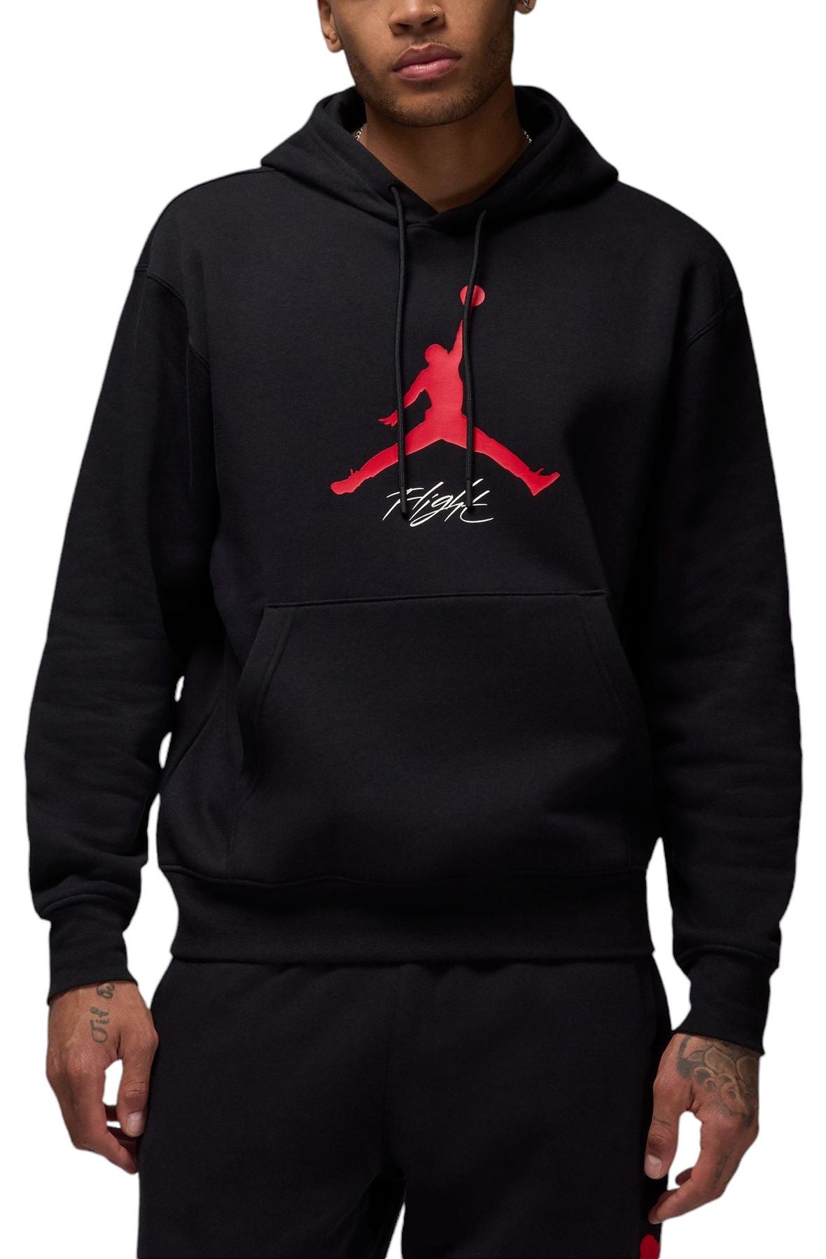 [FD7545-013] MENS AIR JORDAN ESSENTIALS FLEECE HOODIE BLACK SWEATSHIRTS