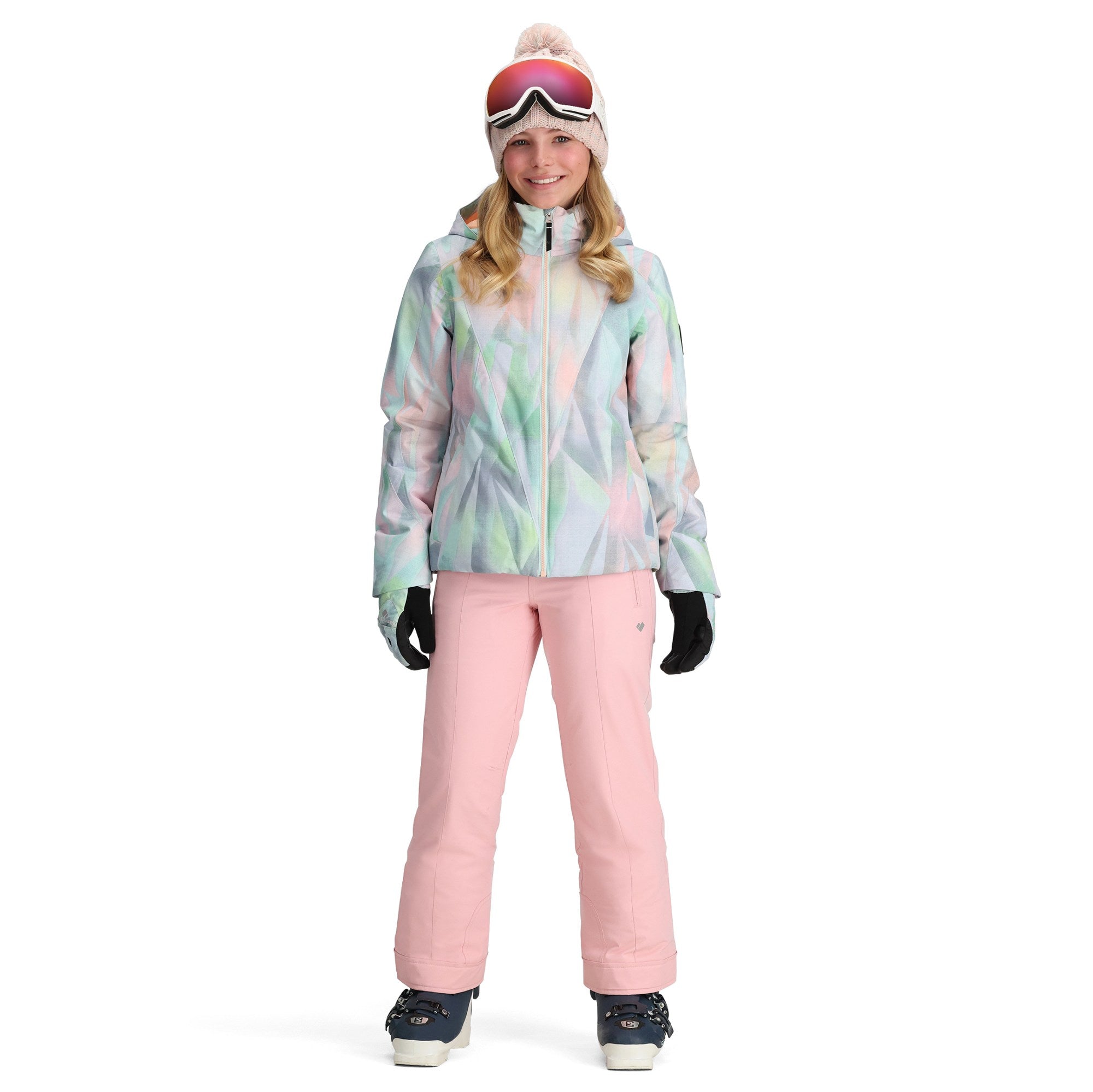 [31102-24126] YOUTH OBERMEYER GIRL'S RYLEE PRINT WATERPROOF JACKET