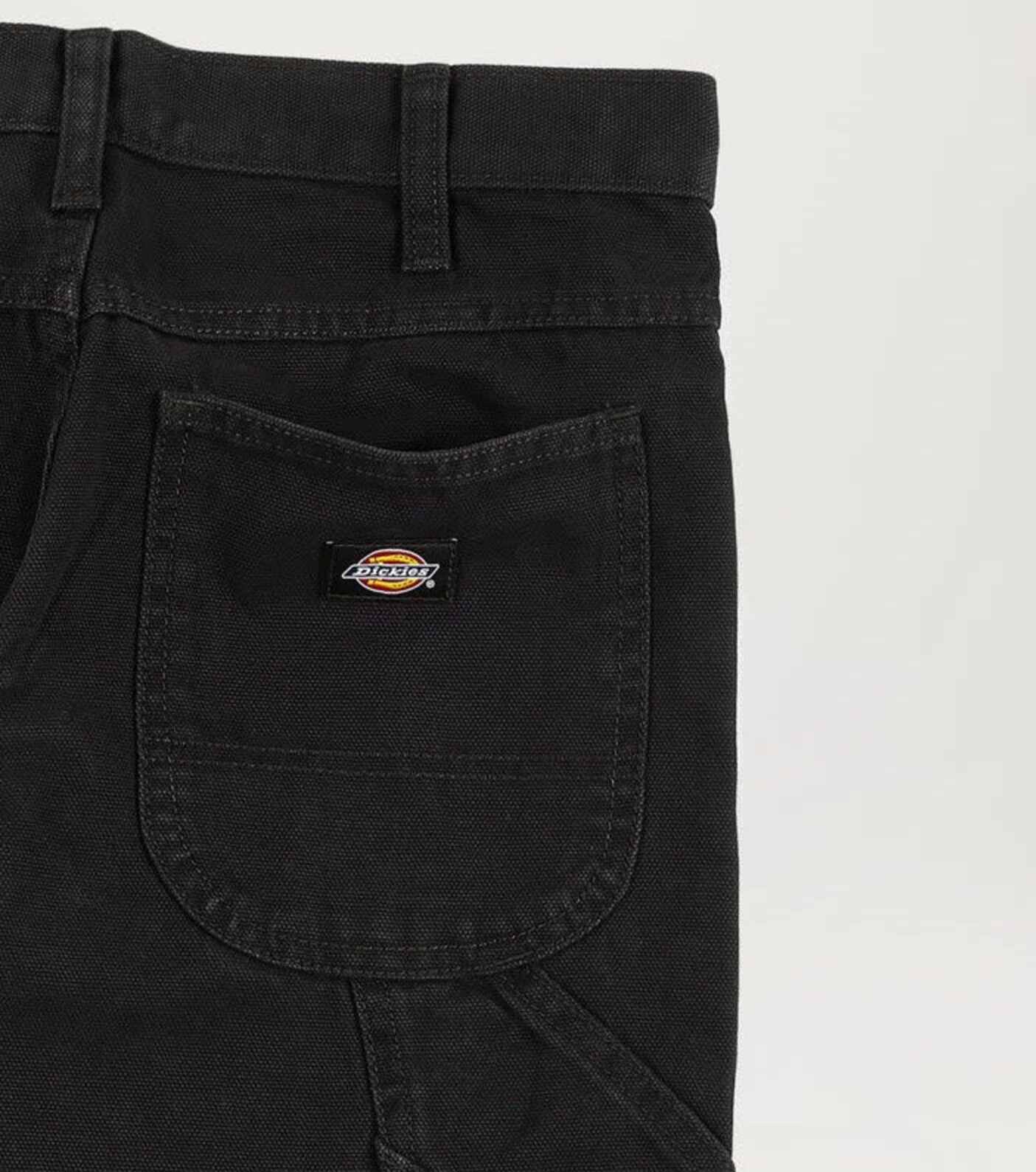 [DUR03SBK] MENS DICKIES REGULAR FIT STONEWASHED DUCK CARPENTER PANTS