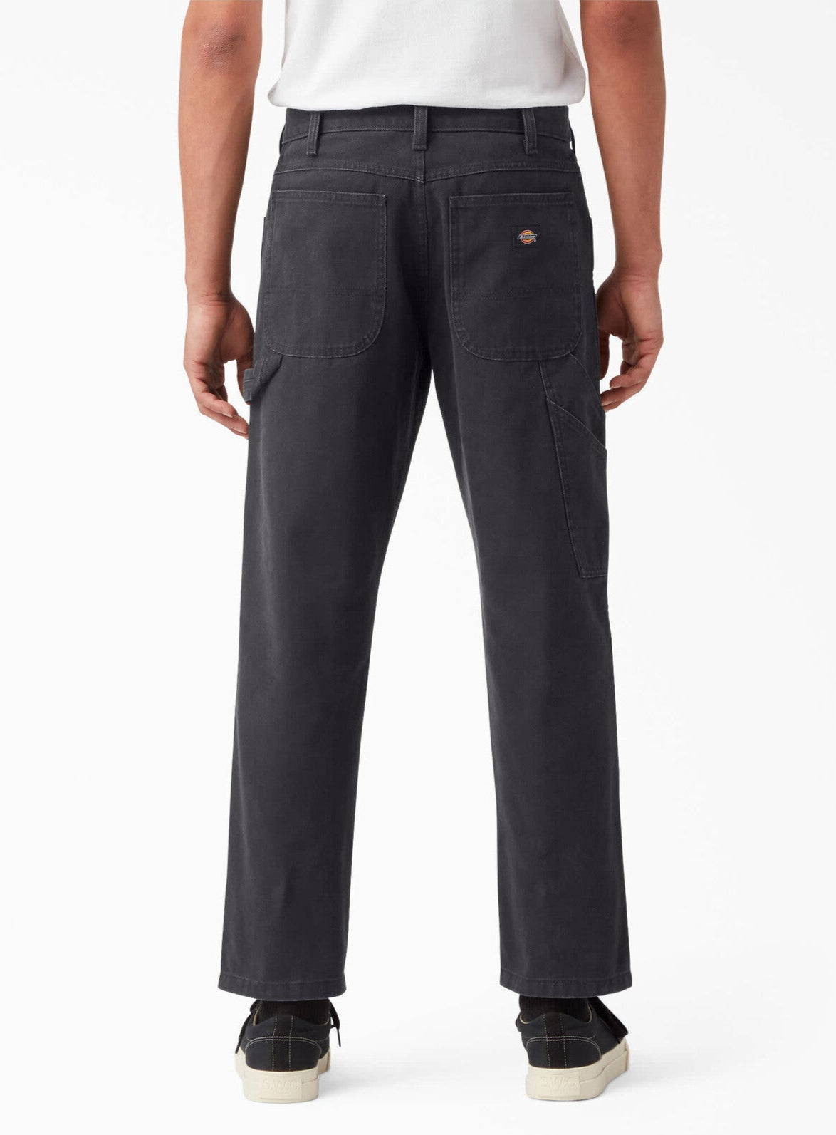 [DUR03SBK] MENS DICKIES REGULAR FIT STONEWASHED DUCK CARPENTER PANTS