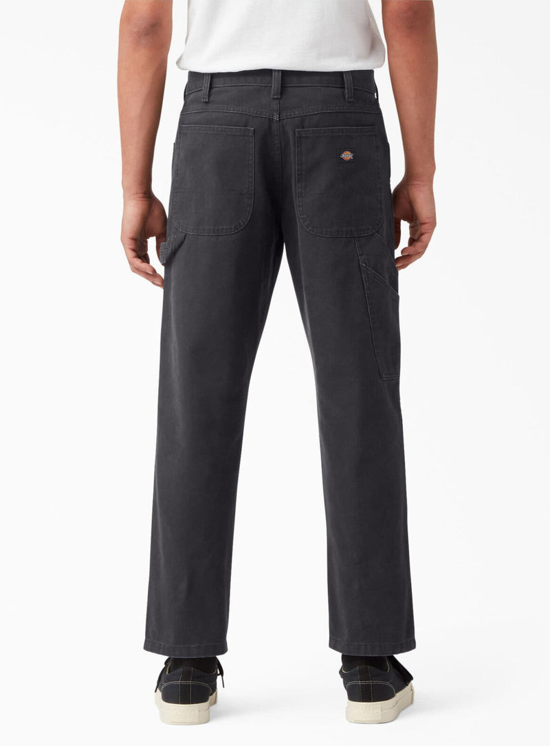 [DUR03SBK] MENS DICKIES REGULAR FIT STONEWASHED DUCK CARPENTER PANTS