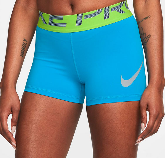 [DM7687-446] WOMENS NIKE PRO DRI-FIT GRAPHIC TRAINING SHORTS 3"