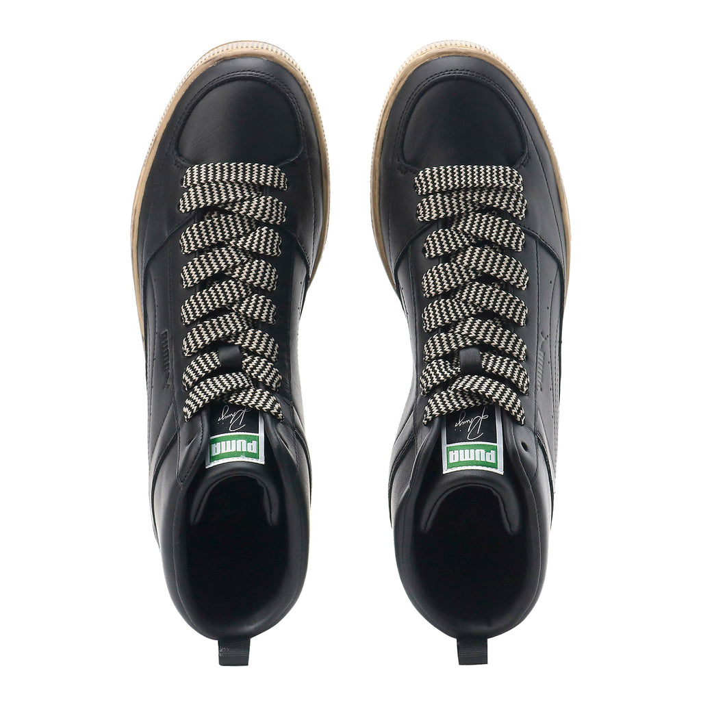 [382156-01] Mens PUMA SUEDE MID 'RHUIGI DISTRESSED BLACK'