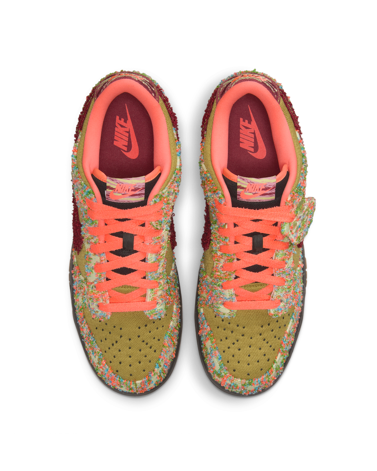 [IB2263-300] MENS NIKE DUNK LOW 'PANDA-MONIUM GREEN CURRY MULTI-COLOR'