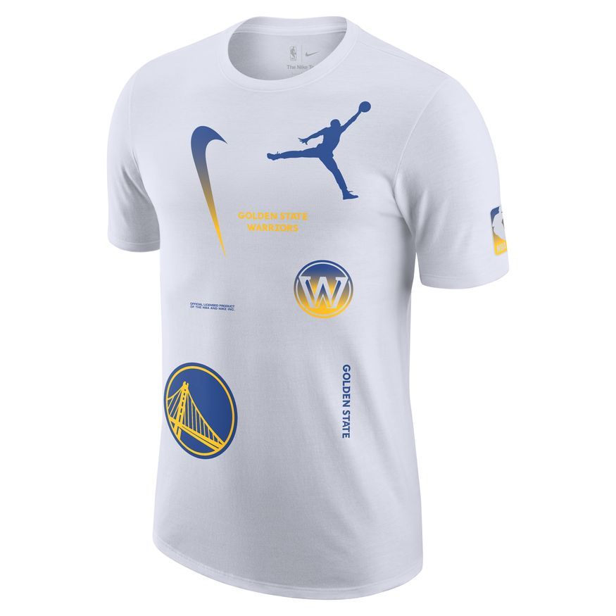 [DV5720-100] Mens Nike GOLDEN STATE WARRIORS COURTSIDE STATEMENT T-SHIRT