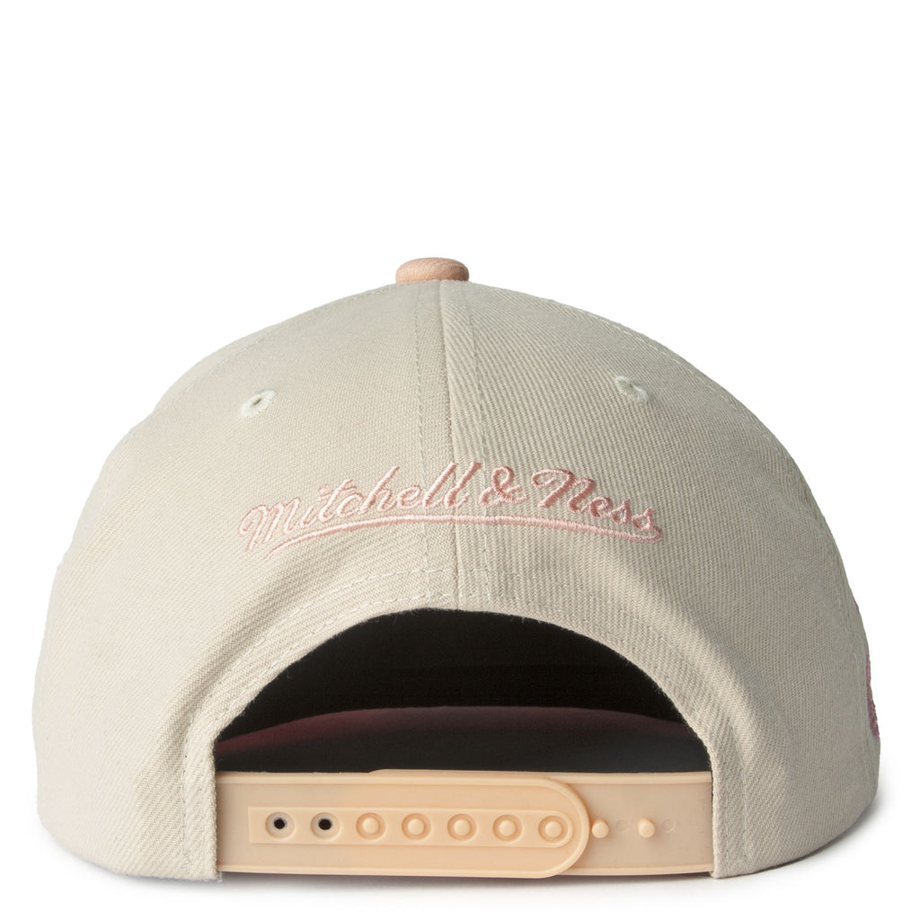 MENS MITCHELL & NESS NBA LOVERS LANE SNAPBACK HWC RAPTORS - OFF WHITE