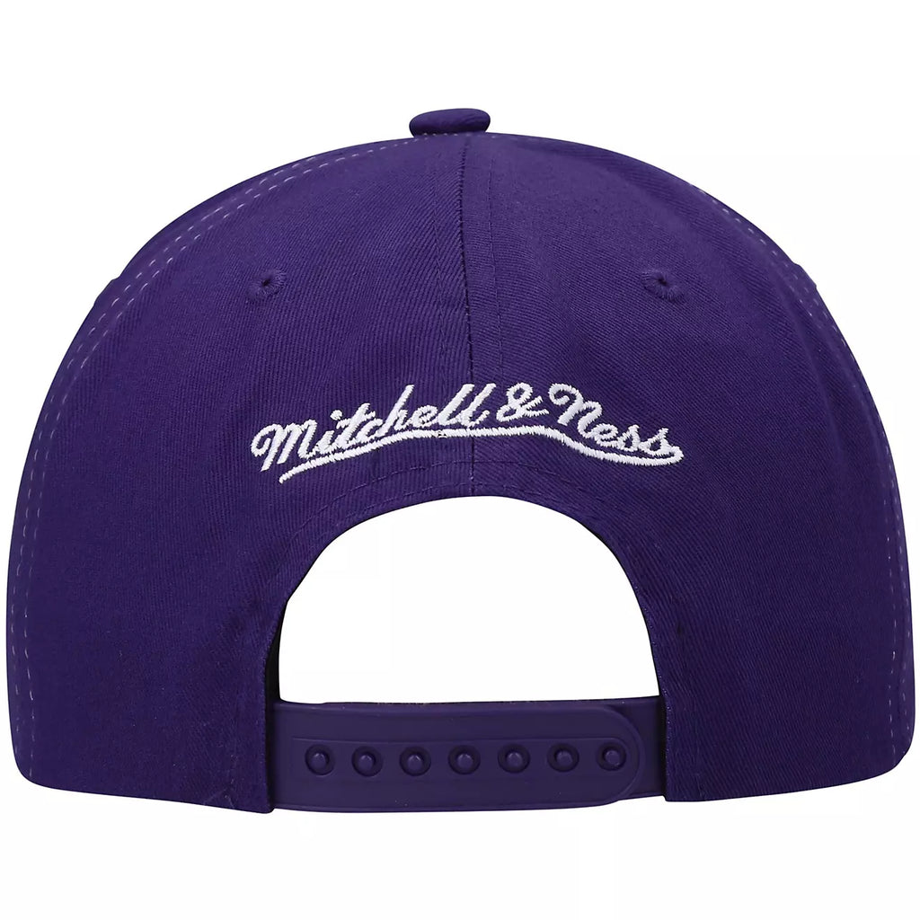 MENS MITCHELL & NESS NBA RETRO BOLT DEADSTOCK SNAPBACK LAKERS - PURPLE
