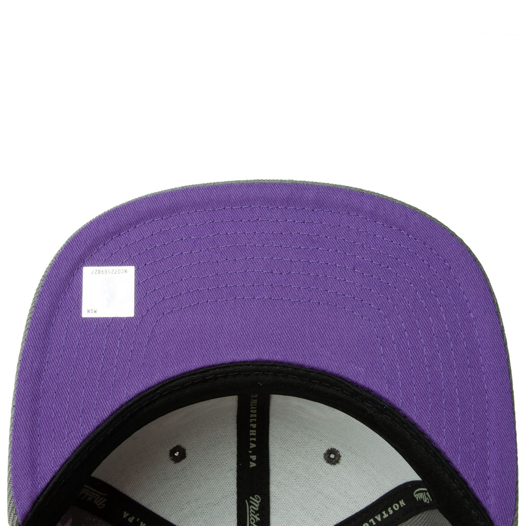 MENS MITCHELL & NESS NBA FROM DUSK FITTED HWC HORNETS - DARK GREY