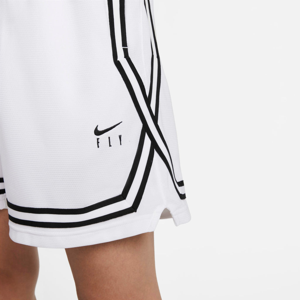 [DH7325-100] WOMENS NIKE FLY CROSSOVER JERSEY GYM SHORTS