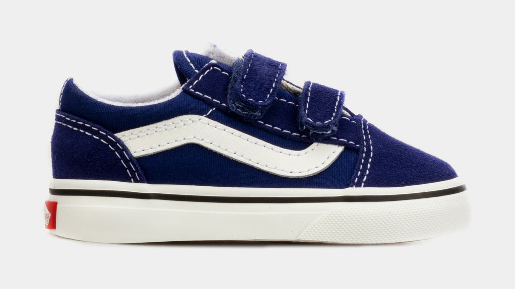 [VN0A4VJJ84A] TODDLERS VANS OLD SKOOL V BLUE DRIZZLE / WHITE