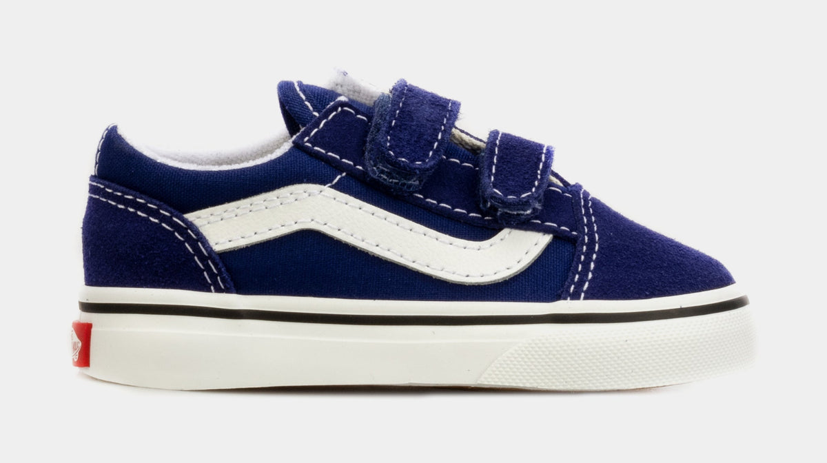 [VN0A4VJJ84A] TODDLERS VANS OLD SKOOL V BLUE DRIZZLE / WHITE