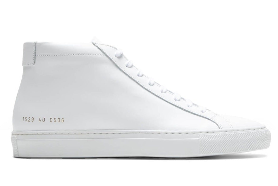 [1529-0506] Mens Common Projects ACHILLES MID 'WHITE'