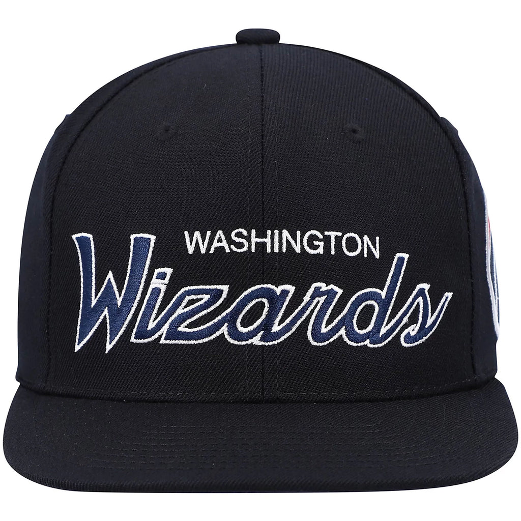 MENS MITCHELL & NESS NBA TEAM SCRIPT 2.0 SNAPBACK WIZARDS