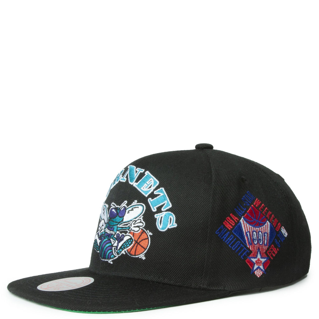 MENS MITCHELL & NESS NBA MY SQUAD SNAPBACK HWC HORNETS - BLACK