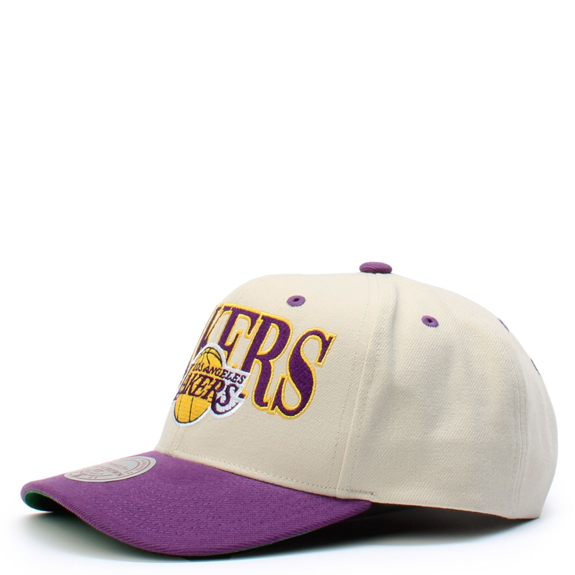 Mens MITCHELL & NESS NBA OFF WITH THE CROWN SNAPBACK HWC LAKERS