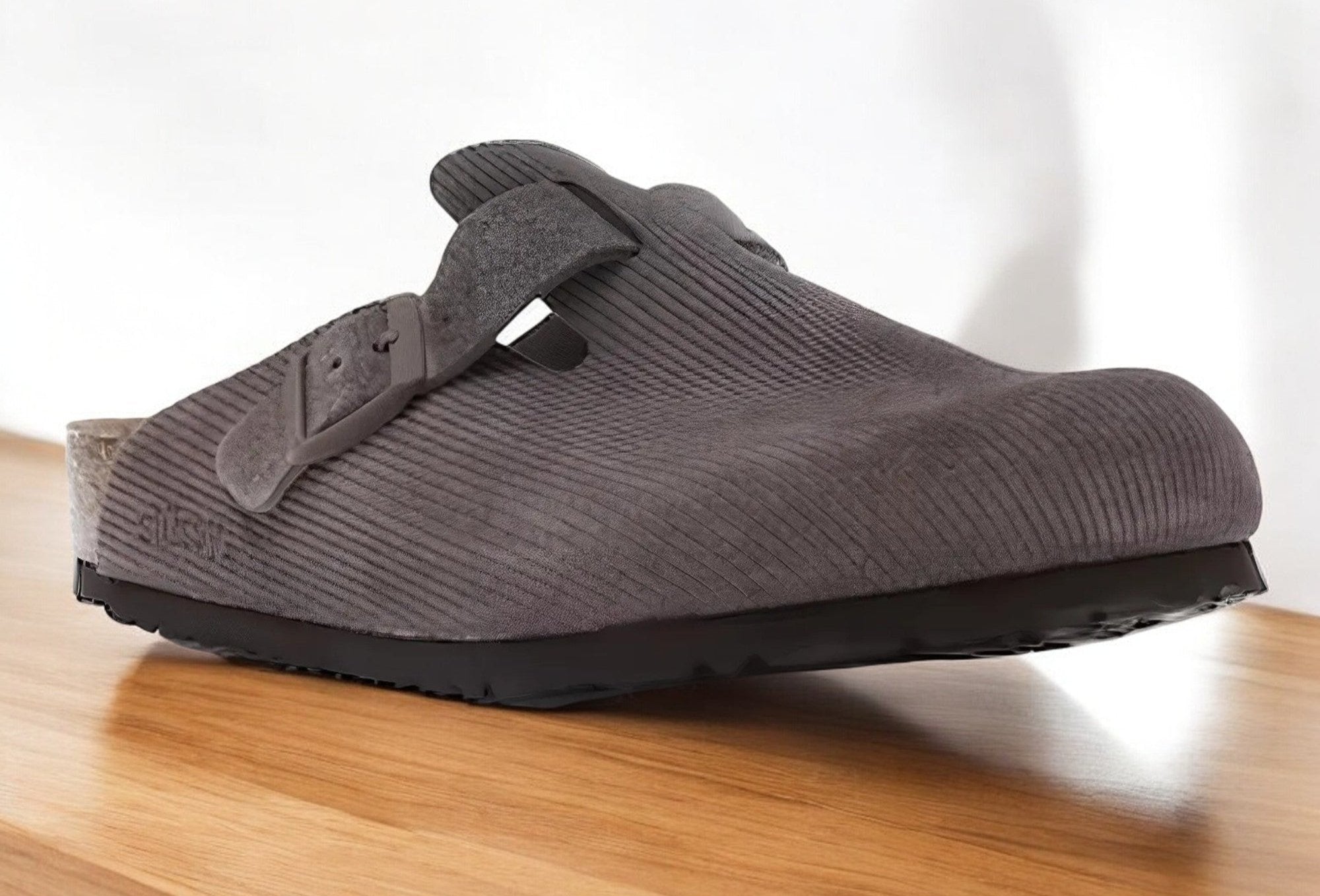 [1016811] Mens Birkenstock Stussy Boston Suede 'Anthracite'