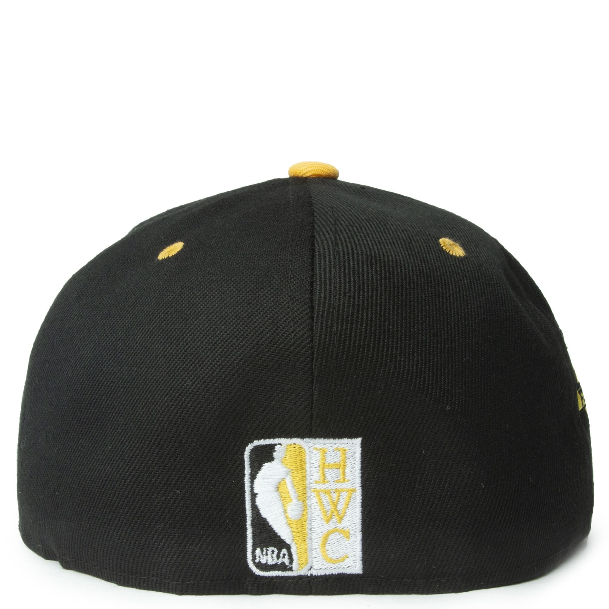 MENS MITCHELL & NESS NBA YELLOW TOE FITTED HWC HORNETS - BLACK-YELLOW