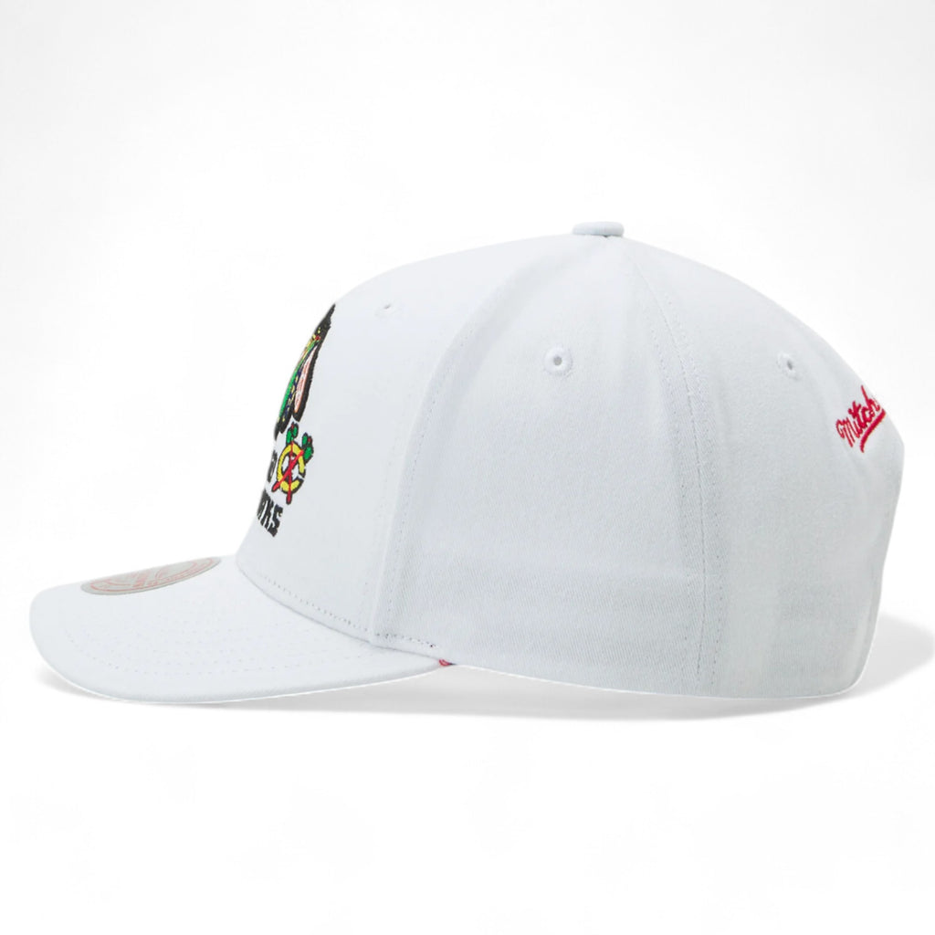 MENS MITCHELL & NESS NHL ALL IN PRO SNAPBACK BLACKHAWKS - WHITE