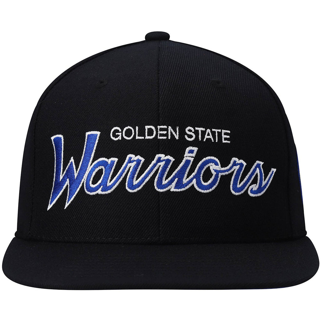 MENS MITCHELL & NESS NBA TEAM SCRIPT 2.0 SNAPBACK WARRIORS