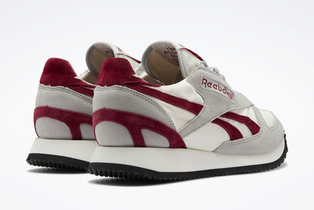 [H04987] Mens Reebok VICTORY G 'PURE GREY CLASSIC BURGUNDY'