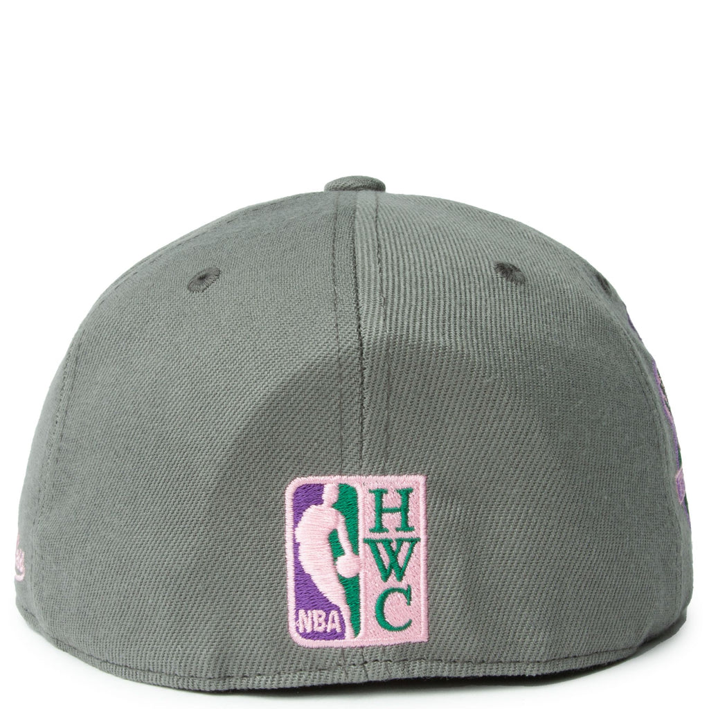 MENS MITCHELL & NESS NBA FROM DUSK FITTED HWC HORNETS - DARK GREY