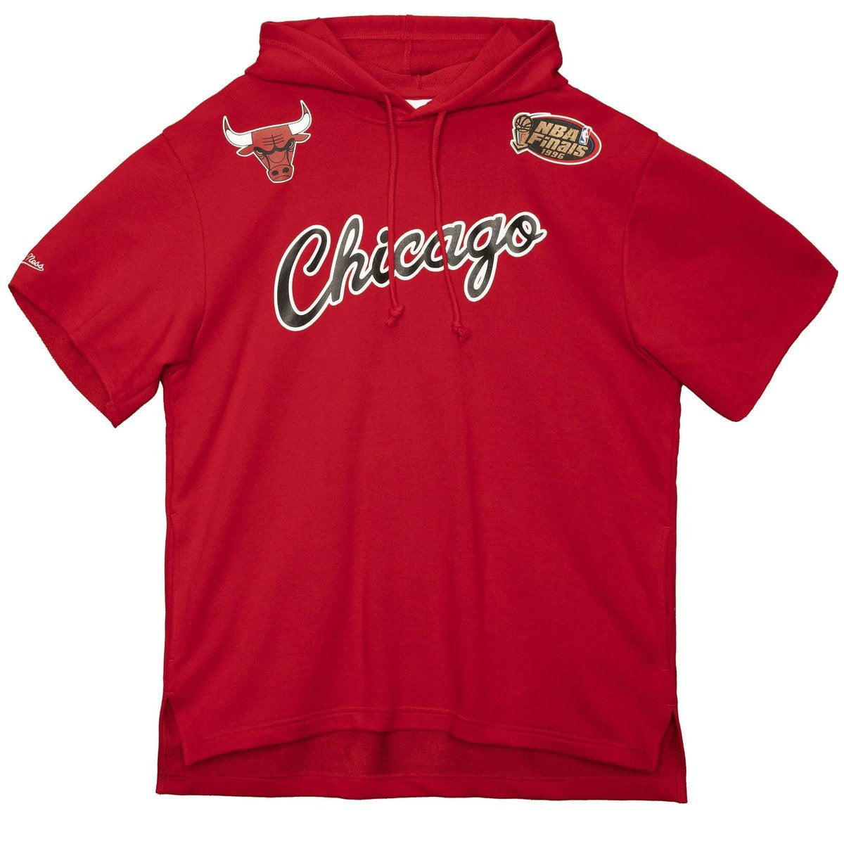 [HDSSAJ19074-CBUSCAR] MENS MITCHELL & NESS GAMEDAY SS FT HOODIE BULLS