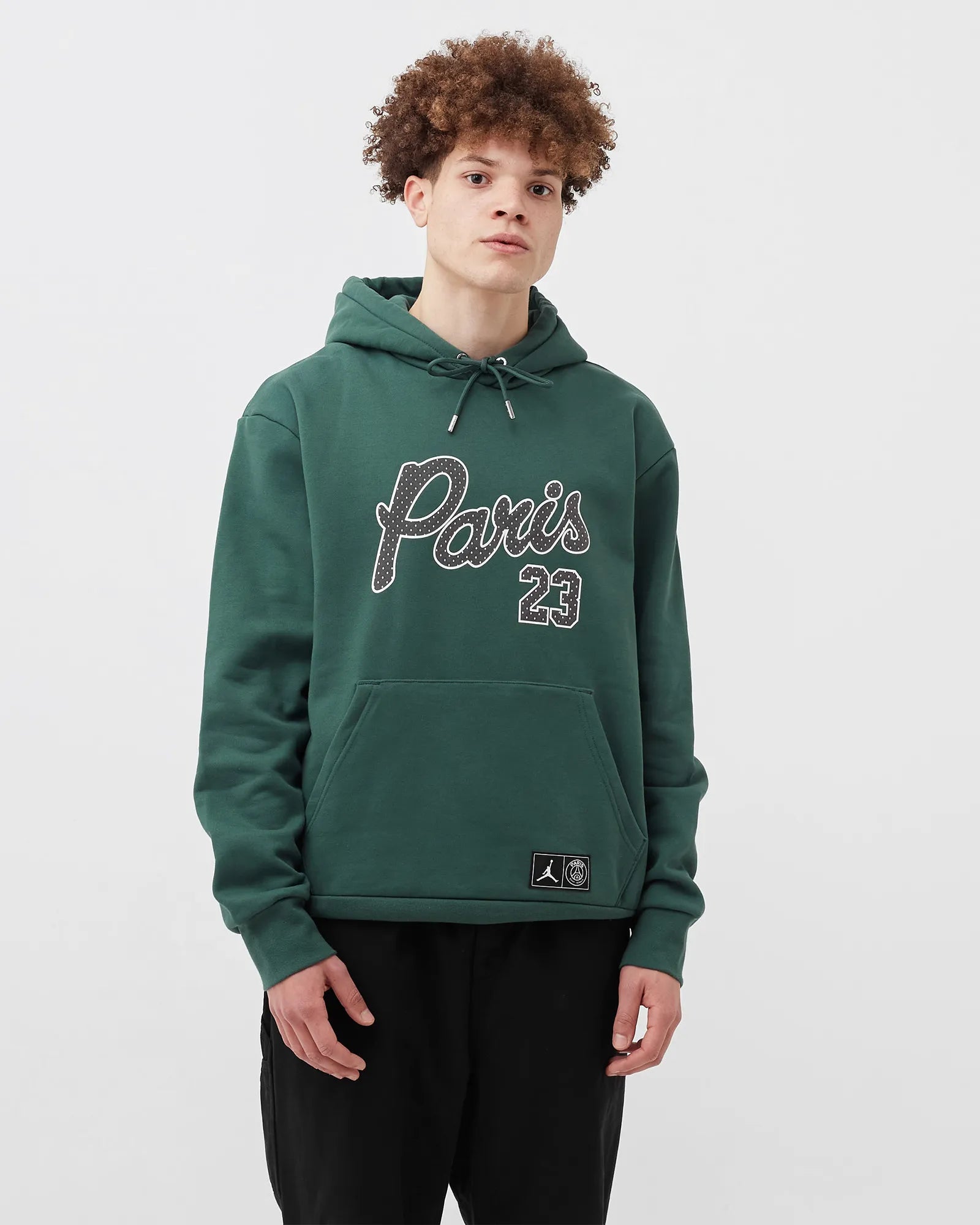 [DB6496-333] MENS AIR JORDAN X PSG PARIS SAINT GERMAN PULLOVER STATEMENT FLEECE HOODIE 'NOBLE GREEN'