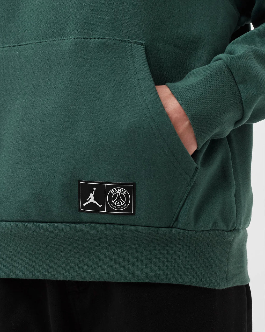 [DB6496-333] MENS AIR JORDAN X PSG PARIS SAINT GERMAN PULLOVER STATEMENT FLEECE HOODIE 'NOBLE GREEN'