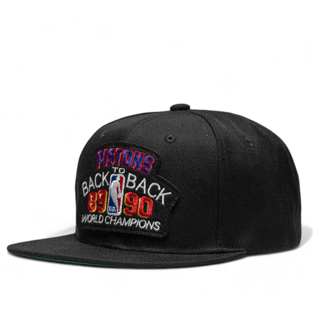 MENS MITCHELL & NESS NBA PISTONS B2B SNAPBACK HWC PISTONS - BLACK