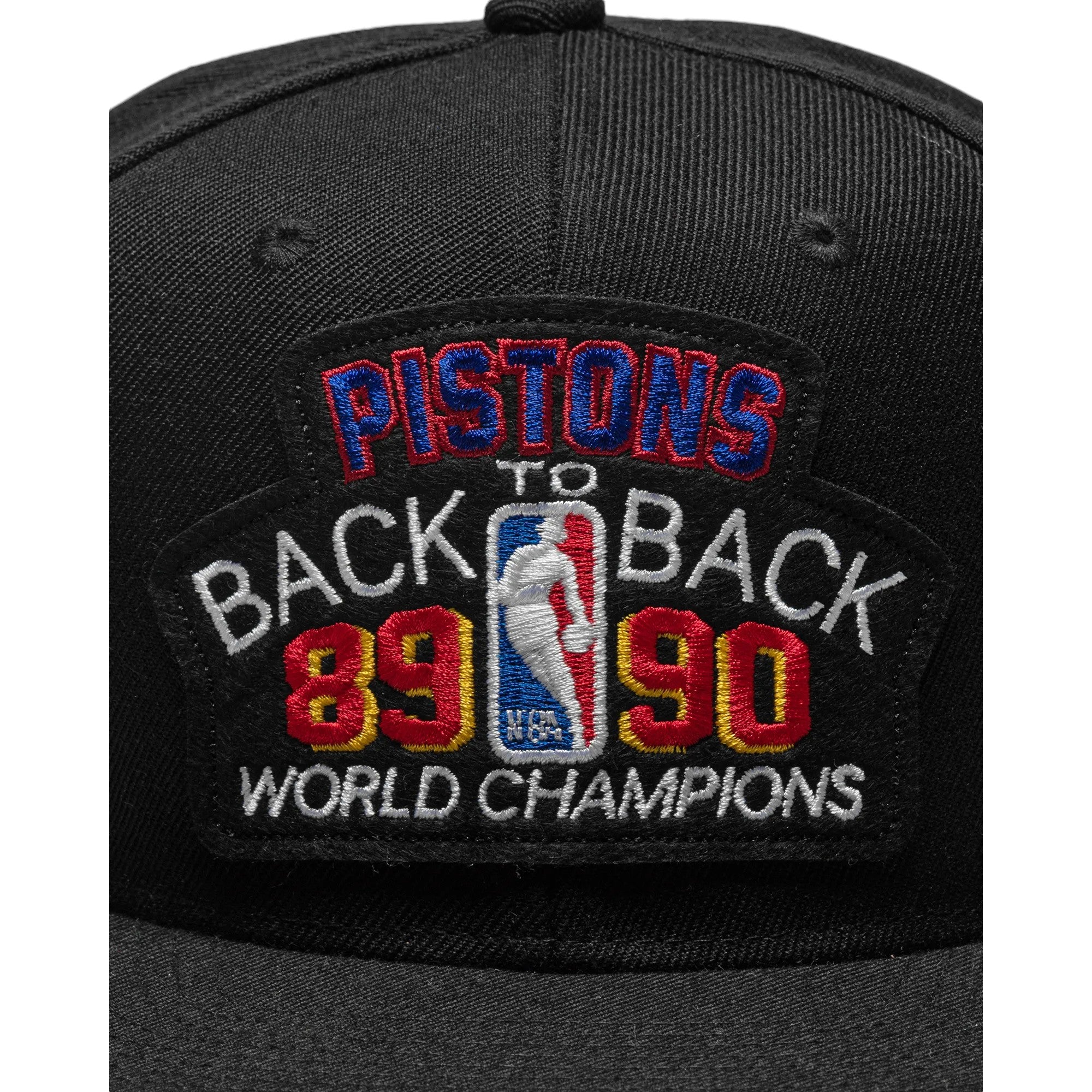 MENS MITCHELL & NESS NBA PISTONS B2B SNAPBACK HWC PISTONS - BLACK