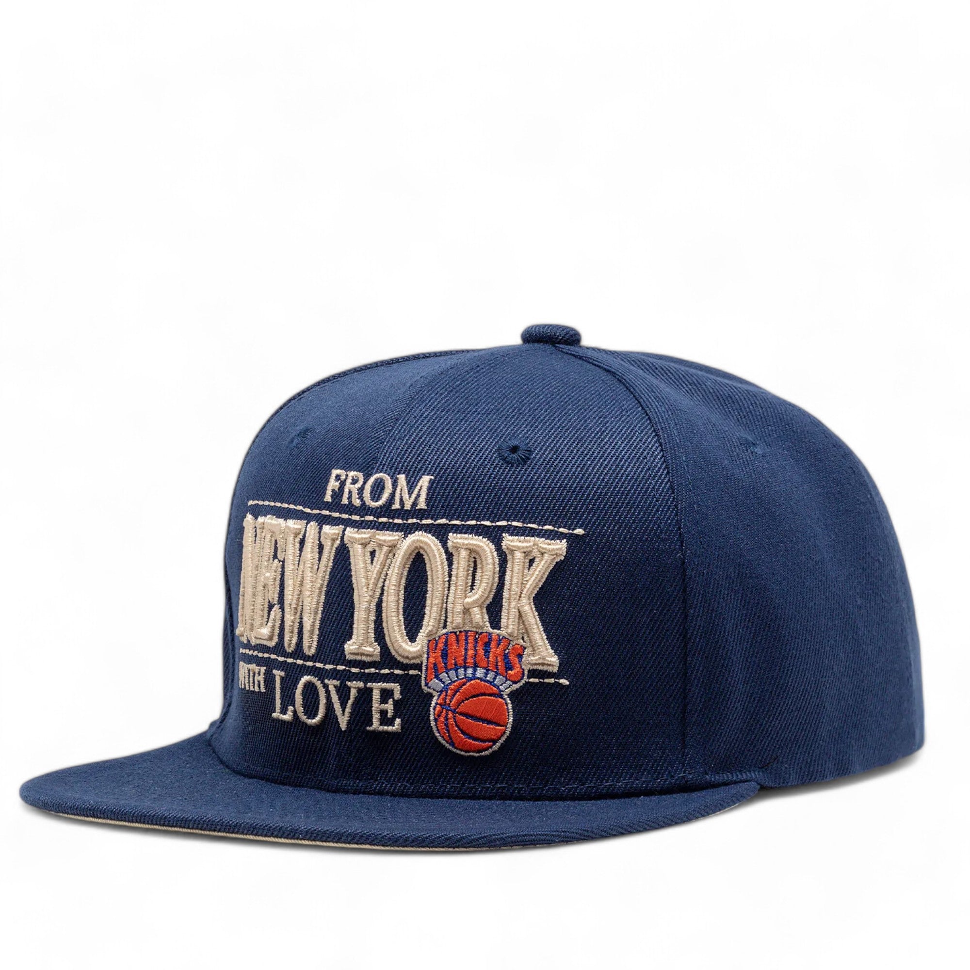 MENS MITCHELL & NESS NBA WITH LOVE SNAPBACK HWC KNICKS - BLUE