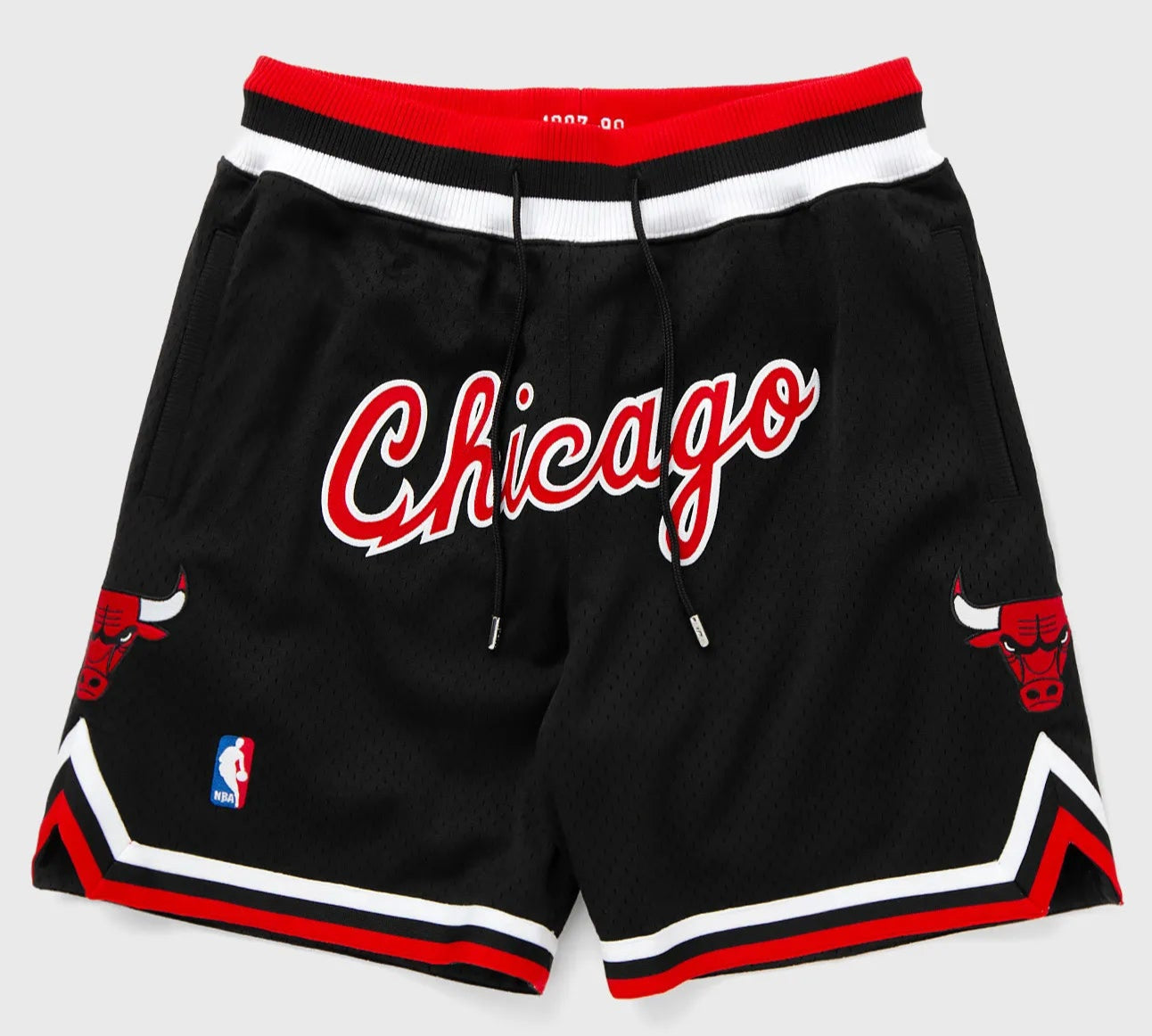 MENS MITCHELL & NESS NBA JUST DON 7IN SHORTS BULLS