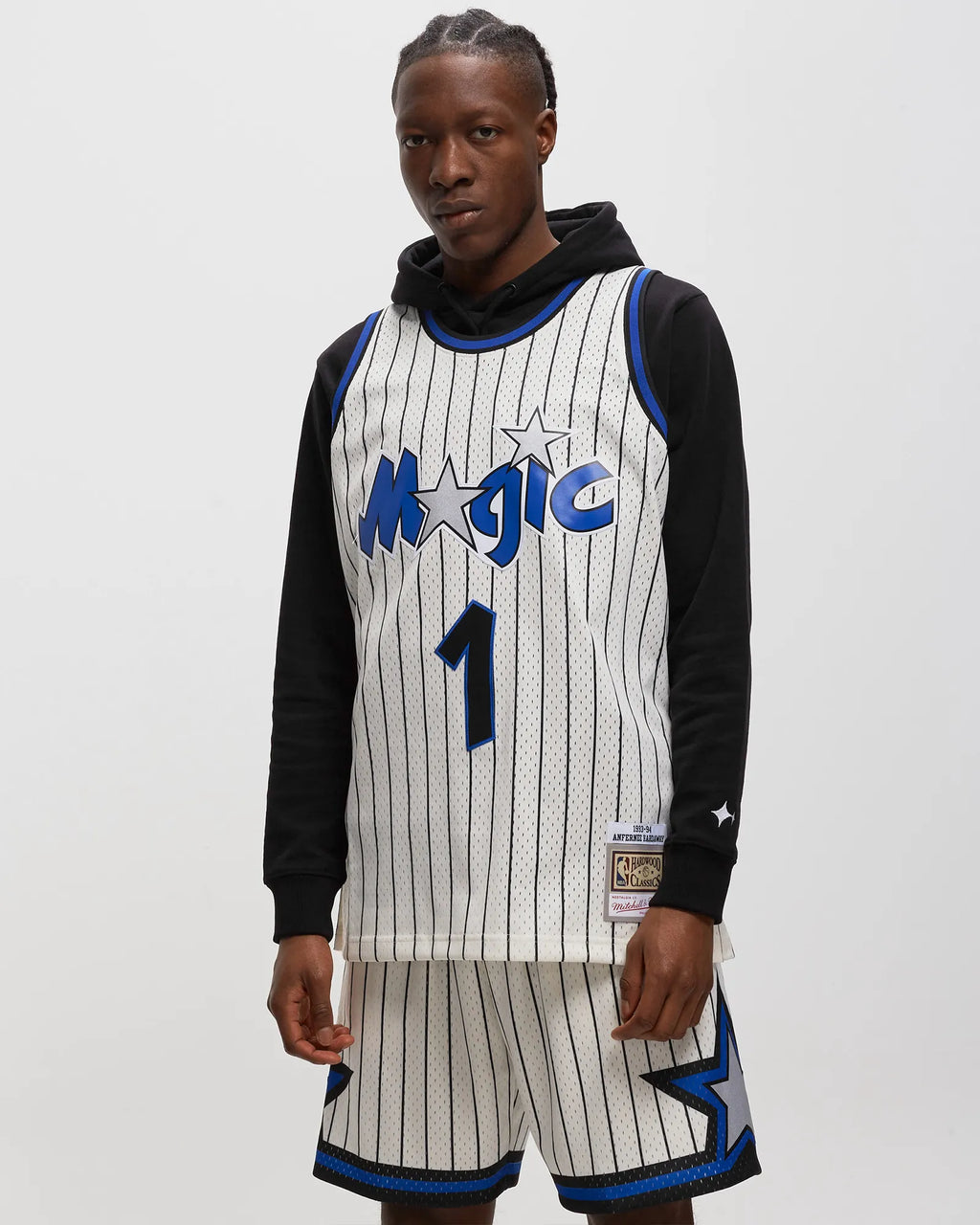 MENS MITCHELL & NESS CREAM TEAM COLOR SWINGMAN JERSEY MAGIC 1993 PENNY HARDAWAY