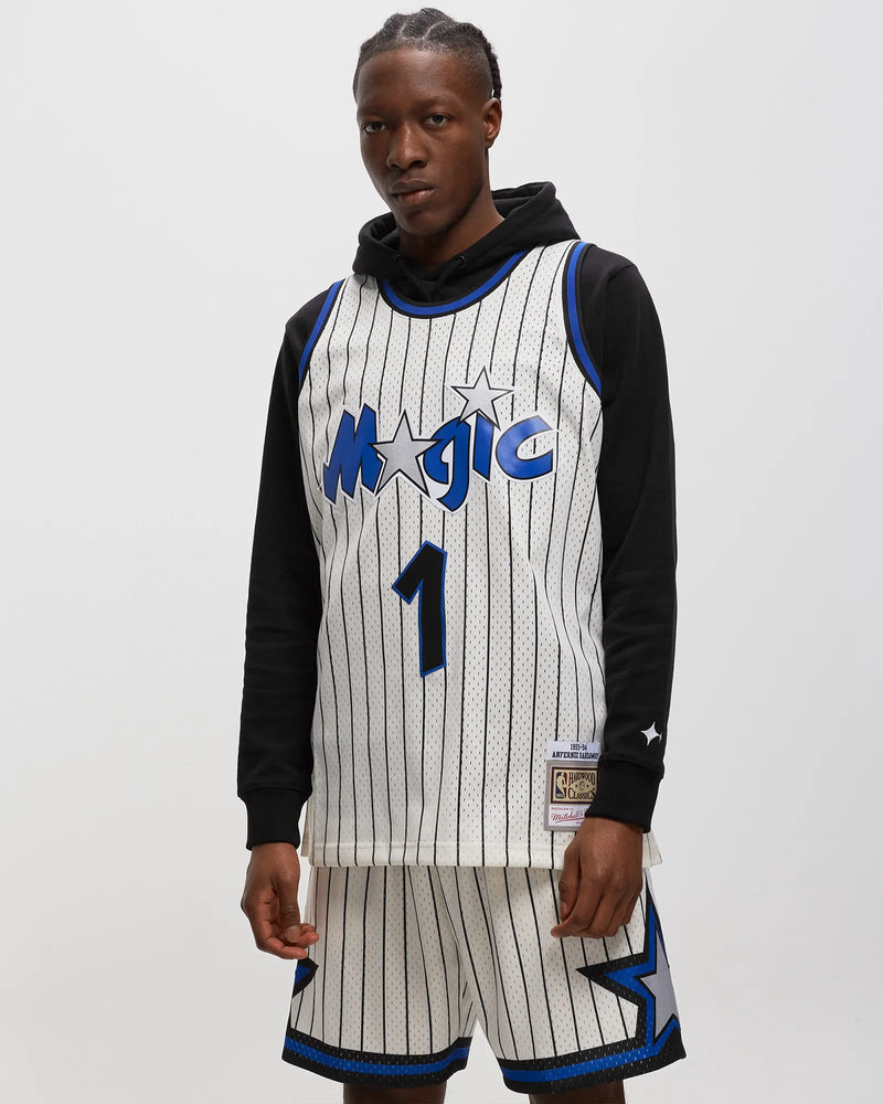 MENS MITCHELL & NESS CREAM TEAM COLOR SWINGMAN JERSEY MAGIC 1993 PENNY HARDAWAY