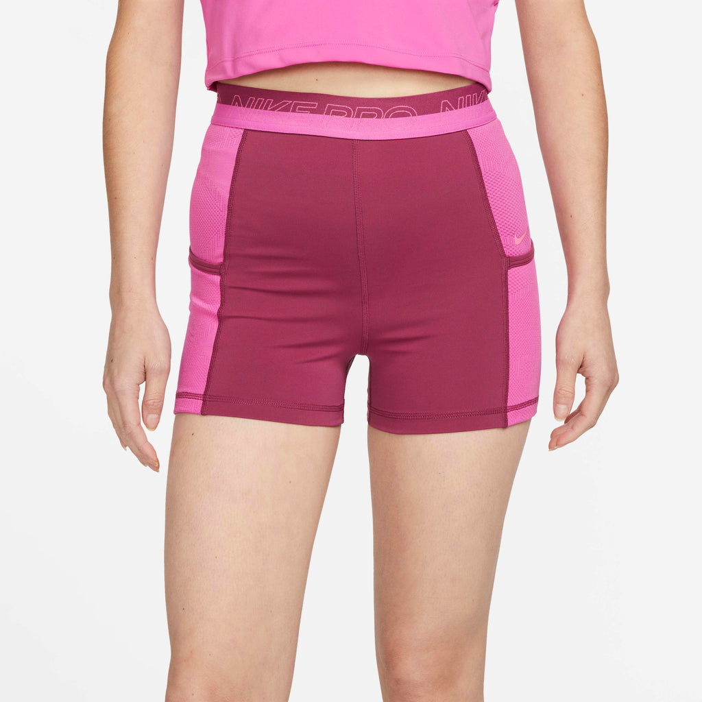 [DX0059-653] WOMENS NIKE PRO HIGH-WAISTED 3" TRAINING SHORTS WITH POCKETS