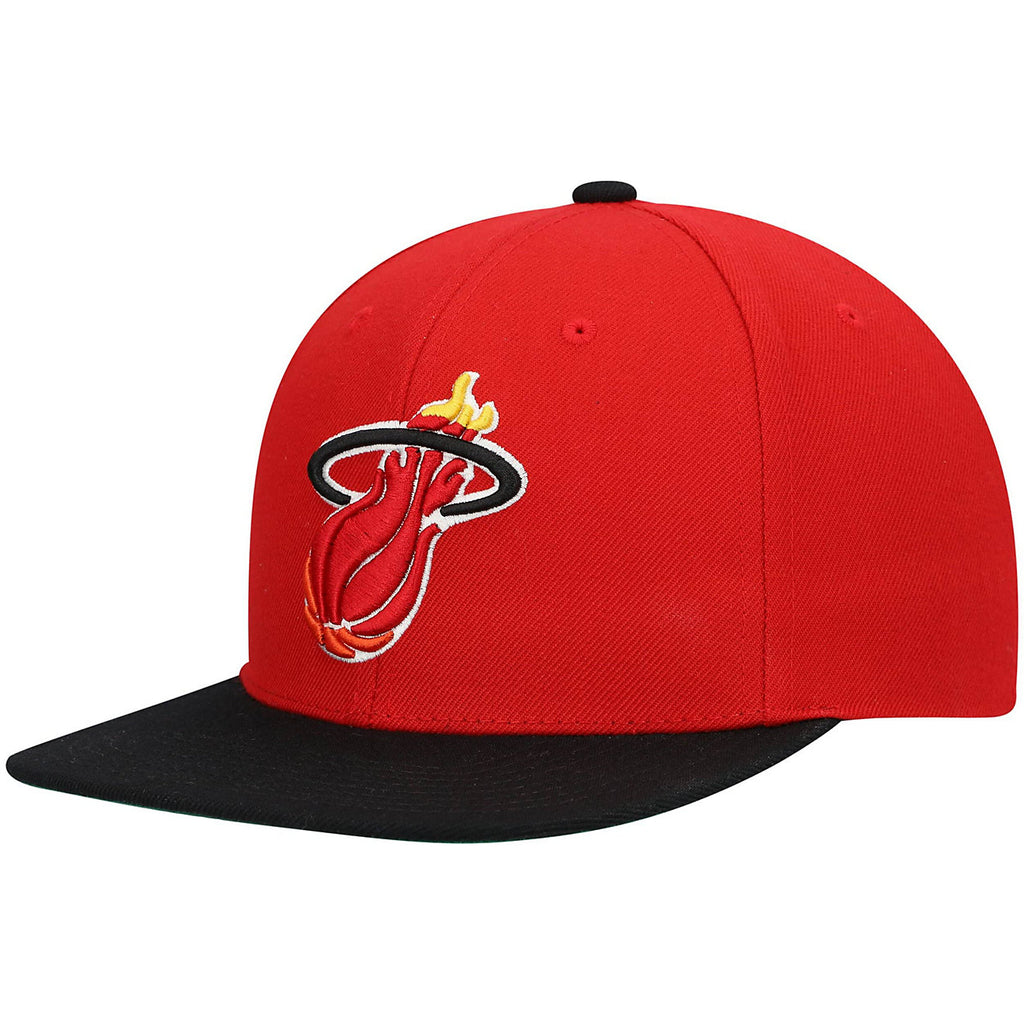 MENS MITCHELL & NESS NBA TEAM 2 TONE 2.0 SNAPBACK HWC HEAT