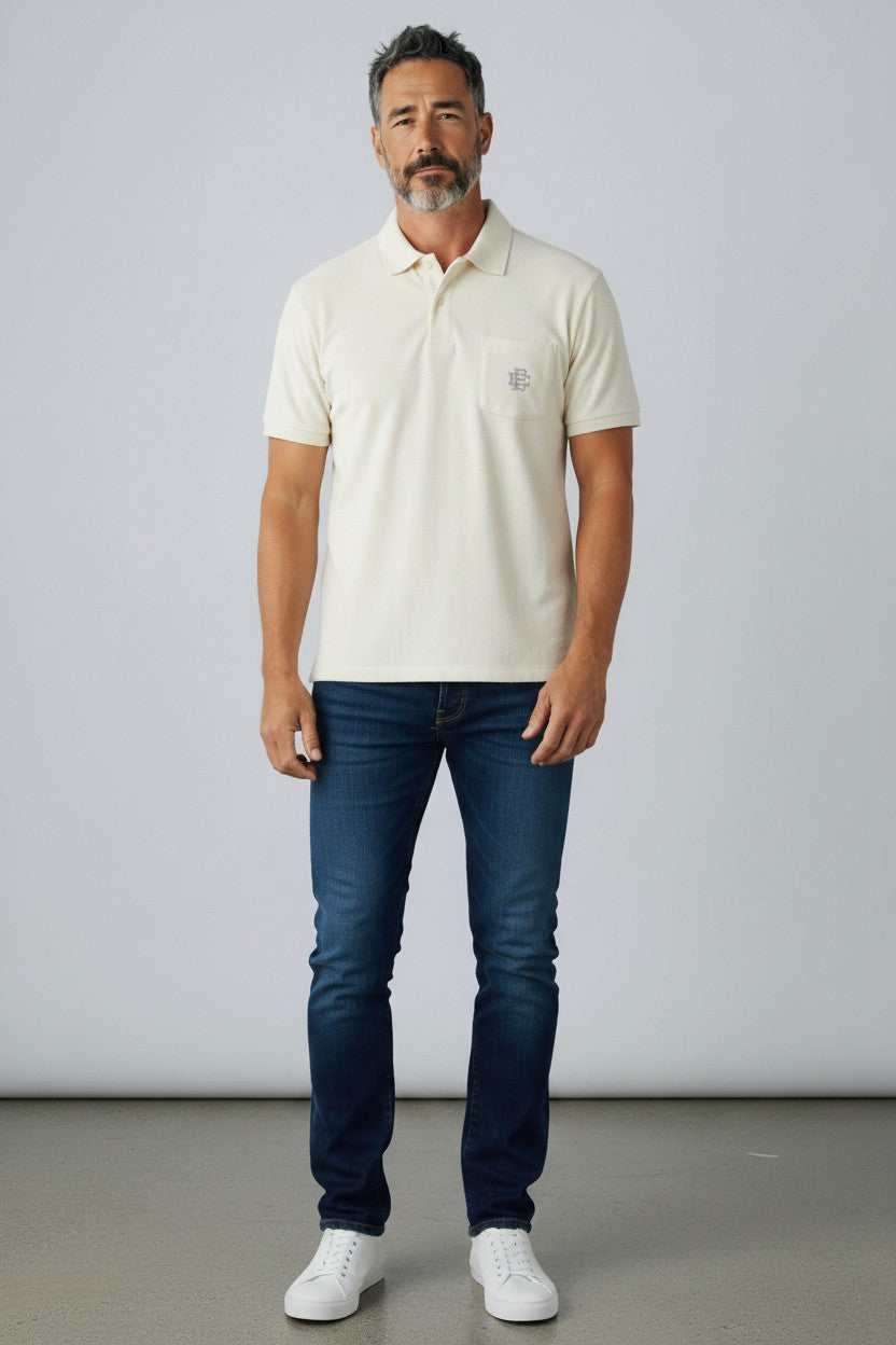 [EE0000252] MENS ERIC EMANUEL EE MEN'S TERRY POLO SS22