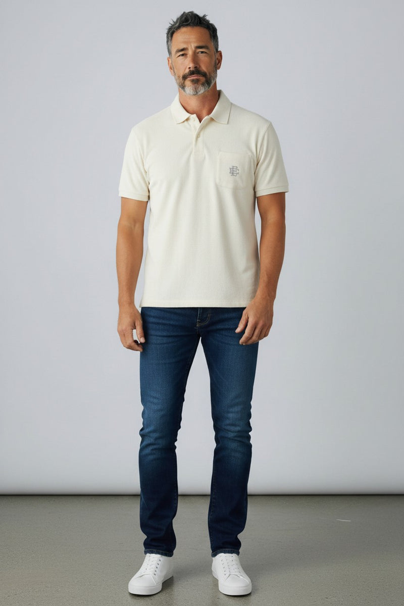 [EE0000252] MENS ERIC EMANUEL EE MEN'S TERRY POLO SS22