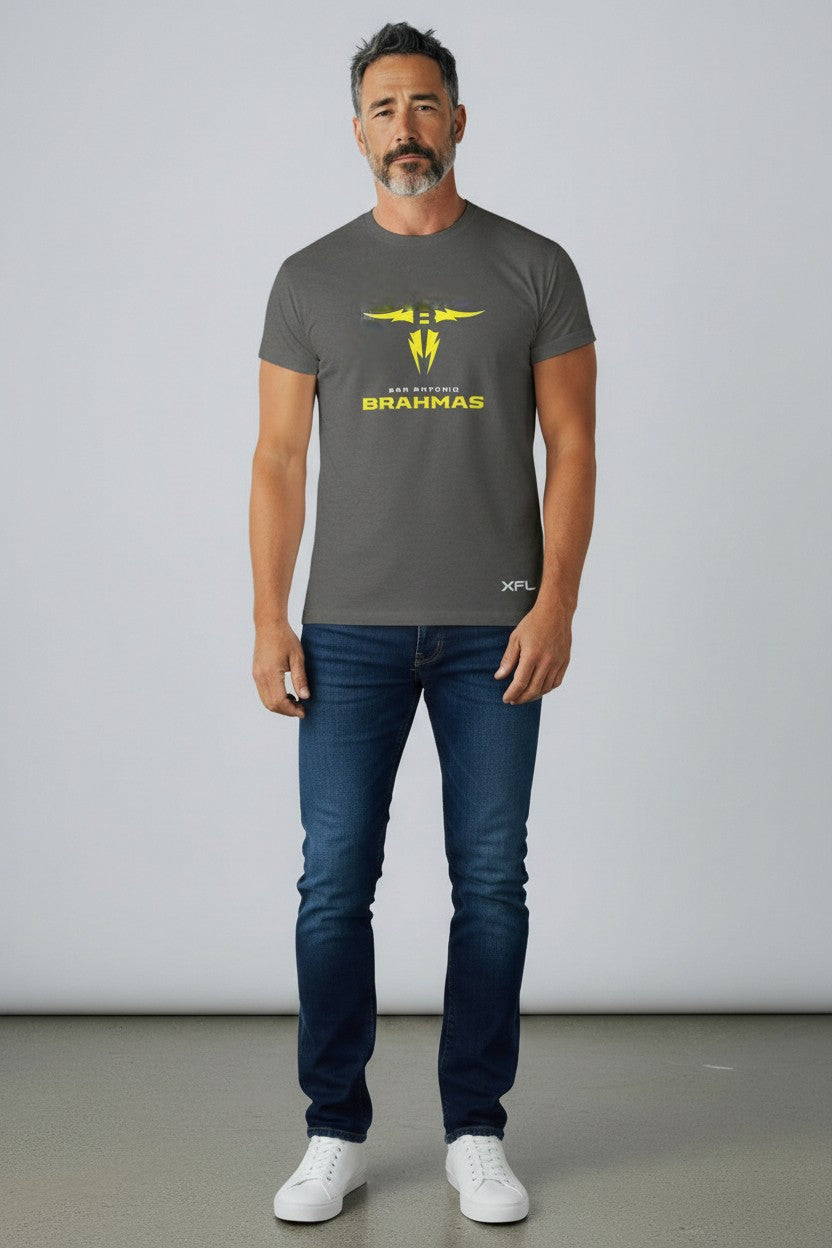 [SANY1-101-CHRM] MENS XFL SAN ANTONIO BRAHAMAS T-SHIRT