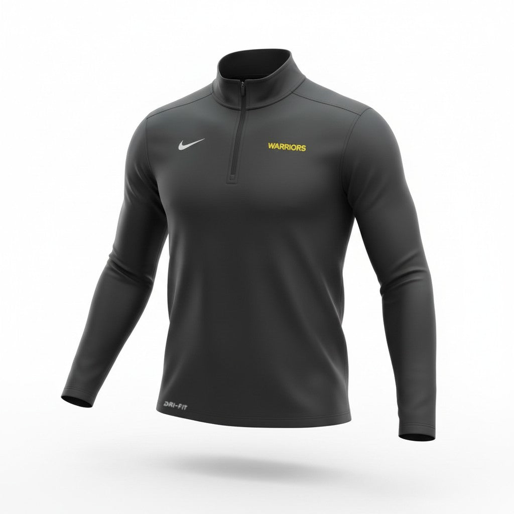 [M53501-BLACK] Mens Nike NBA Golden State Warriors Solid Element Top Long Sleeve Tee