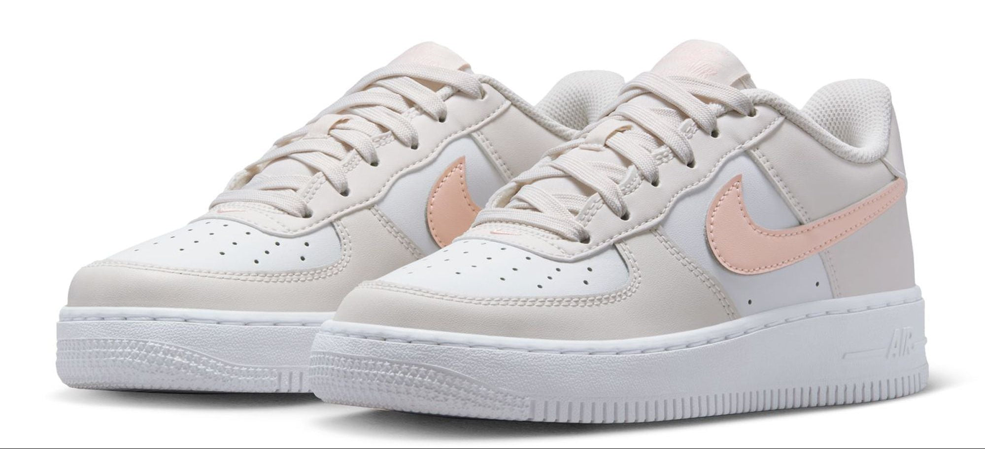 [FV5948-006] GRADE SCHOOL NIKE GS AIR FORCE 1 'PHANTOM SUMMIT WHITE ECHO PINK'