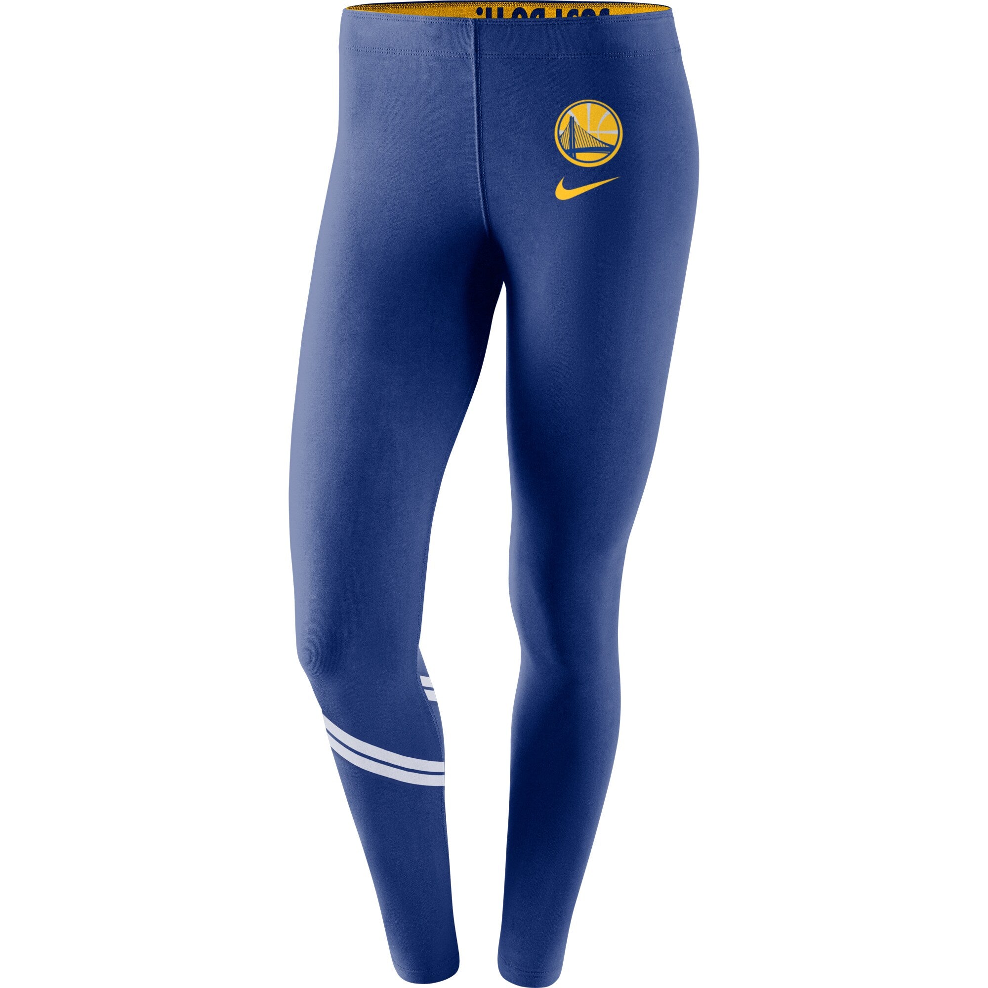 [931252-495] WOMENS NIKE NBA GS WARRIORS ESSENTIAL STRIPE LEG-A-SEE LEGGINGS