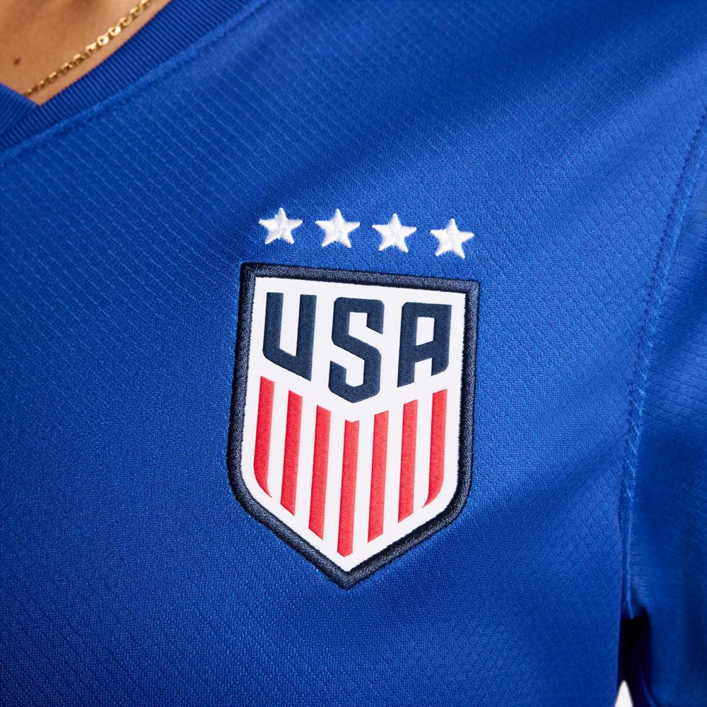 Womens Nike USWNT 2024 Stadium Away Soccer Dri-Fit Stars Patch Replica Jersey