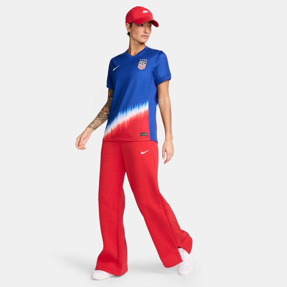 Womens Nike USWNT 2024 Stadium Away Soccer Dri-Fit Stars Patch Replica Jersey